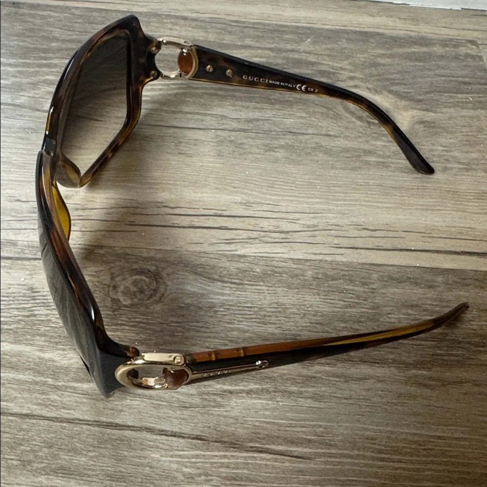 Gucci Oversized Tortoise Brown Gradient Butterfly Sunglasses GG Logo